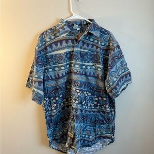 The Territory Ahead Multicolor Patterned Vacation button up Shirt